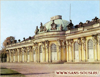 Дворец Сан-Суси, парковая сторона. Потсдам / www.sans-souci.ru