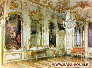 Дворец Сан-Суси - концертный зал. Потсдам / www.sans-souci.ru