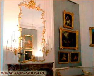 Вторая гостевая комната. Дворец Сан-Суси. Потсдам / www.sans-souci.ru