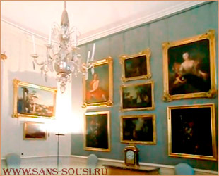 Вторая гостевая комната. Дворец Сан-Суси. Потсдам, Германия / www.sans-souci.ru