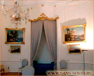 Вторая гостевая комната. Дворец Сан-Суси. Потсдам, Германия / www.sans-souci.ru